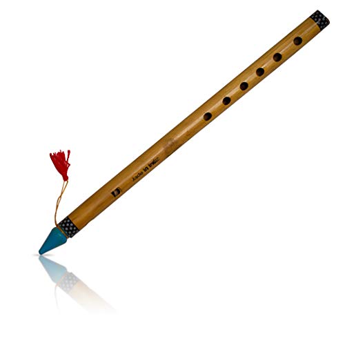 Unique Birthday Gift Ideas 15.5 Inch Authentic Indian Wooden Bamboo Flute in 'B