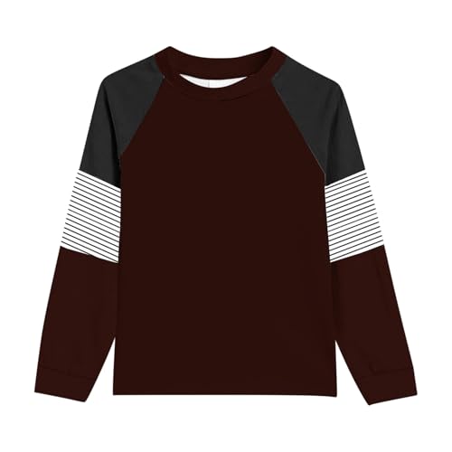 Girls Long Sleeve T-Shirts with Pockets Striped Print Tee Shirts Fall Tops Casual Cotton Tshirts4