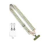 Cordon pour téléphone portable : fabriqué en nylon souple avec des motifs spéciaux, il offre confort et élégance. Utilisation polyvalente comme lanière de téléphone, dragonne ou cordon élégant pour votre portefeuille