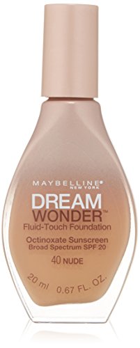 Maybelline New York Dream Wonder Fluid-Touch Foundation, Nude, 0.67 Fluid Ounce