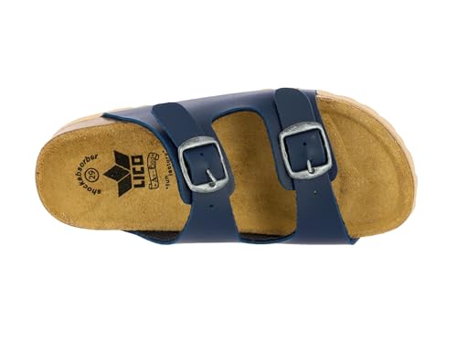 Lico Unisex Bioline Kids Pantoletten, Blau Marine, 34 EU