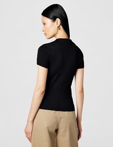 Image of DKNY Women's Soft Ribbed Polo Jeans Sweater