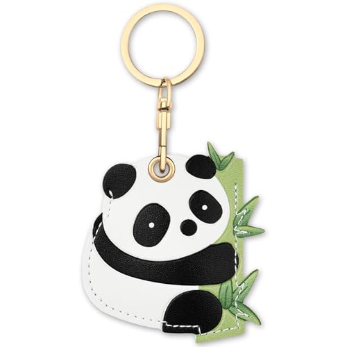 AXFEE Airtag Porte Clé, Mignon PU Étuis pour Apple AirTag, Portable Key Finder pour Clés Enfants Animaux de Compagnie, [ Porte- Clés Contrôle d'Accès] (Airtag non...