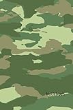  Notizbuch: Tarnfarben Notizbuch  6x9 Zoll DIN A5  100 Seiten liniert  grünes Tarnmuster Notizheft  Camo Tagebuch  Tarnfarbe Geschenk