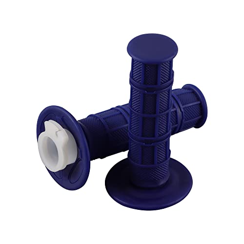 WOOSTAR 22mm 7/8' Goma Acelerador Empuñadura con Núcleo del Mango Reemplazo para XR 50 KLX SSR Pit MX CRF150F CRF230F CRF250F CRF450F ATV 4 Ruedas Quad Pit Dirt Bike Azul Paquete de 2