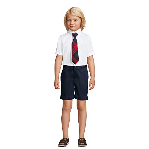 Lands' End School Uniform Boys Short Sleeve No Iron Pinpoint Dress Shirt4