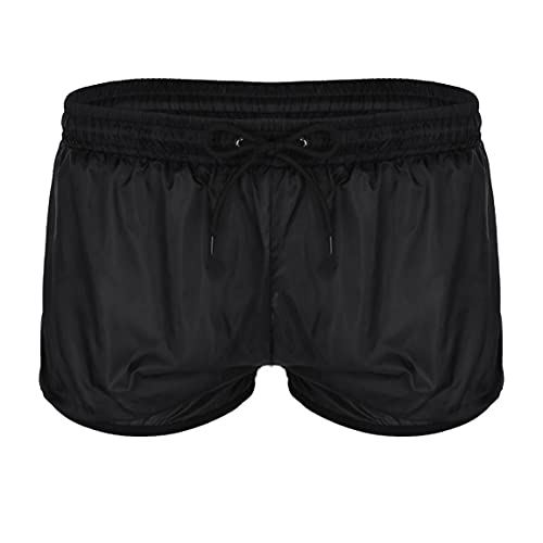 XUNZOO Men's See Through Shorts Swimming Shorts Swimsuit Trunks Drawstring Boxer Briefs Loungewear4