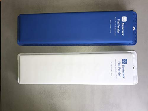 mgverkauf Kissenfender weiß/blau Flachfender Rammschutz Fender Bootsfender (Farbe blau)