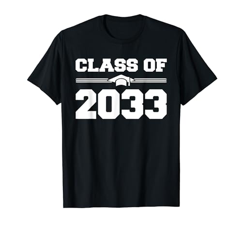 Class Of 2033 Grow With Me First Day Of School Graduate 2033 T-Shirt