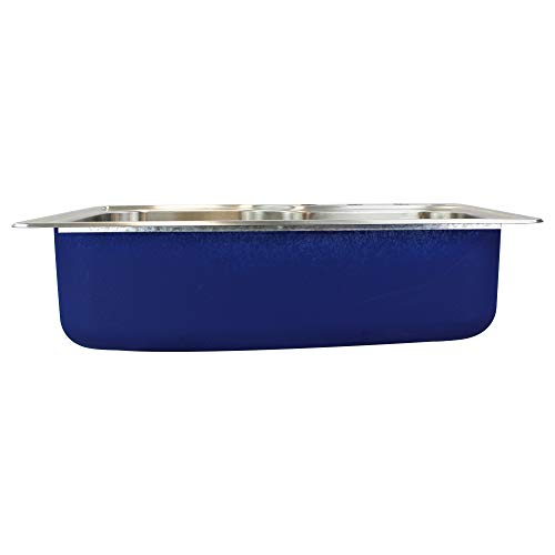 Transolid Mtso33229-4 Meridian 4-Hole Drop-In Single Bowl 16-Gauge Stainless Steel Kitchen Sink, 33-In X 22-In X 9-In, Brushed Finish #TOP4
