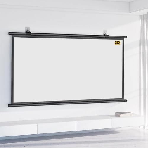 Pantalla Proyector Manual 72" 16:9 Negra miniatura 1