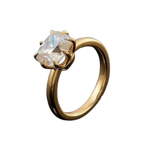 Bague mariage Moissanite 5mm plaqué or 14k : le cadeau parfait en argent 925 pour célébrer l'amour