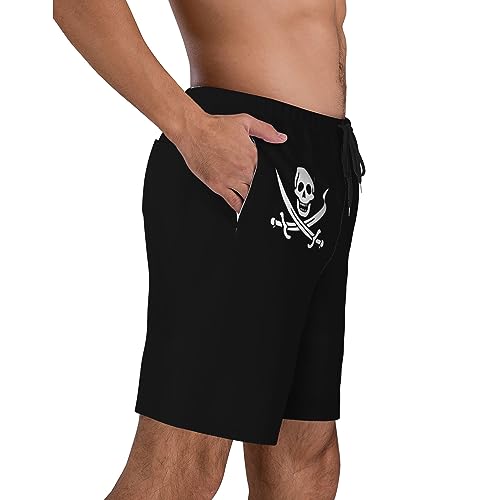 Pirate Skull Mens Swim Trunks Quick Dry Swim Shorts Swimwear Bathing Suits with Pockets2