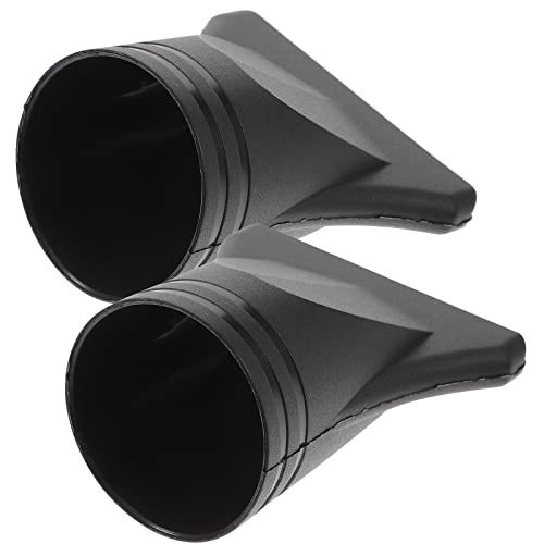 Healifty - Lot de 2 buses pour sèche-cheveux, professionnelles, réutilisables, universelles, outil de coiffure pour salon, maison (Noir)