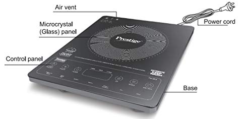 Image of Prestige Induction Cooktop PIC 32.0 + Prestige Popular Plus Induction Base Aluminium Pressure Cooker, 5 Litres, Silver COMBO