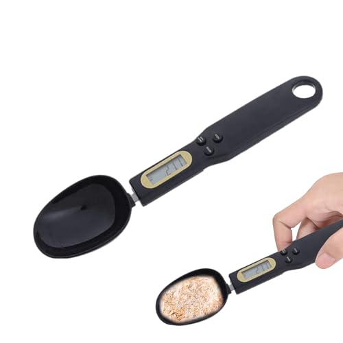 Naqqios Medidor electrónico, balanza digital | Báscula para alimentos con pantalla – Báscula digital para dispensación de café, leche, harina, condimentos, peso de 0,1 gramos a 500 gramos