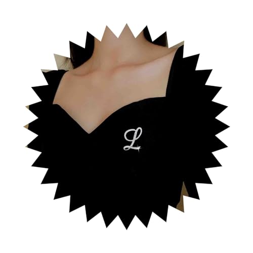 Cimenexe Vintage broche de cristal de prata Cz letra inicial broche Cz pavimentada alfabeto broche rhinestone letra broche broche de casamento lapela pin banquete insígnia pinos joalharia (inicial B),