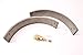 V-Twin 23-0506 Front Brake Shoe Linings With Rivets