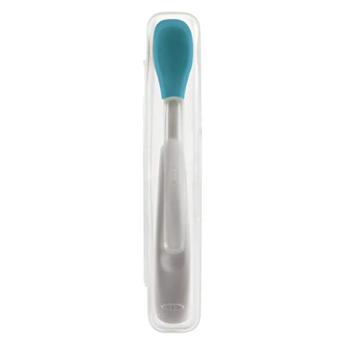 OXO Tot On-the-Go Feeding Spoon with Travel Case- Aqua image 4