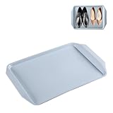 Kofferraumwannen – wasserdichte Eingangsmatten für Winterstiefel Garten Schlafzimmer & Garage – Kunststoff-Kofferraum-Aufbewahrungslösung in Blau, 3 Stück