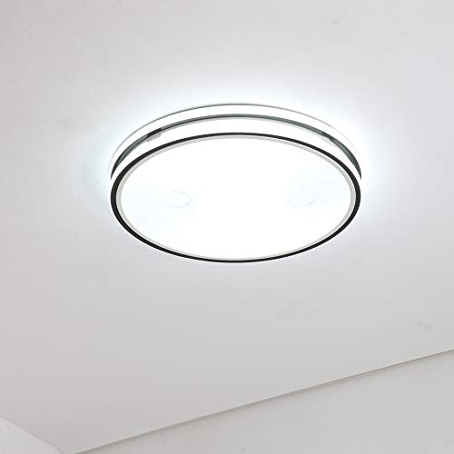 Preisvergleich Produktbild mirrea Deckenleuchte Passend Fürs Begehbarer Kleiderschrank Wohnzimmer Designerlampe Leuchten Lampe Deko Rund Kreis Acryl Eisen Aluminium Led Deckenleuchten Schlafzimmer Lampen,Tricolor,D 50cm 50w