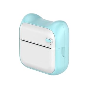 Tumnea Mini-printer, zakprinter, thermofotoprinter, draagbare draadloze mini-bluetooth thermoprinter voor zaklabels, mobiele fotoprinter voor smartphone, bluetooth