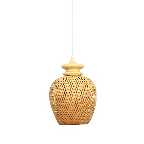 Suspension naturelle en bambou pour chambre et salon style bohème