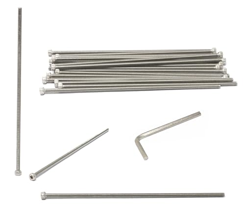 Image of iexcell 20 Pcs M4 x 160mm Thread Pitch 0.7 mm Stainless Steel 304 Hex Socket Head Cap Screws Bolts Kit