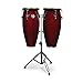 LP Aspire Conga Set with Black Hardware Dark Wood