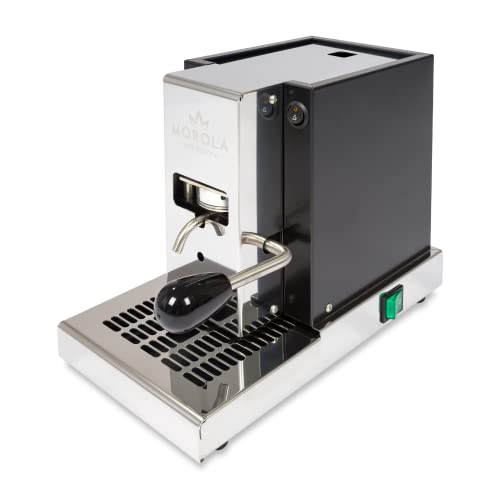 Morola VALE 22 - Máquina Espresso para café en monodosis + regalo - Máquina para cápsulas ESE 44 de acero inoxidable - Certificación Moca - Made in Italy Cover