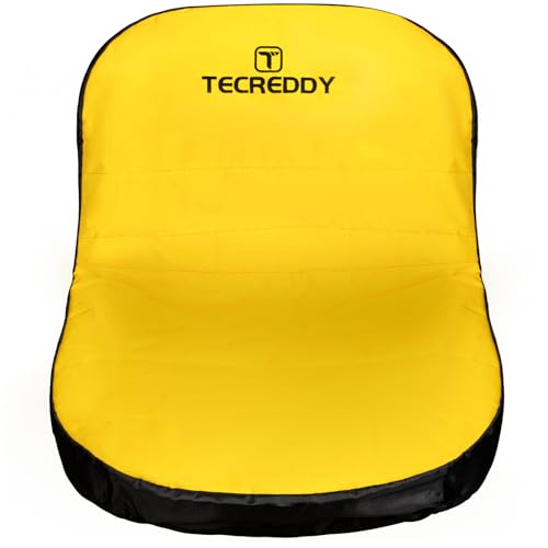 Lawn Mower Seat Cover for John Deere LP92334 Riding Mower Fits 14 - 16 Seats Weatherproof 600D Oxford Fabric Tractor Seat Cover Large