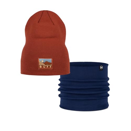 Pacchetto Duo Street Knitted Berretto Lilon Long Cinnamon e Neckwarmer Midnight Taglia unica Adulti