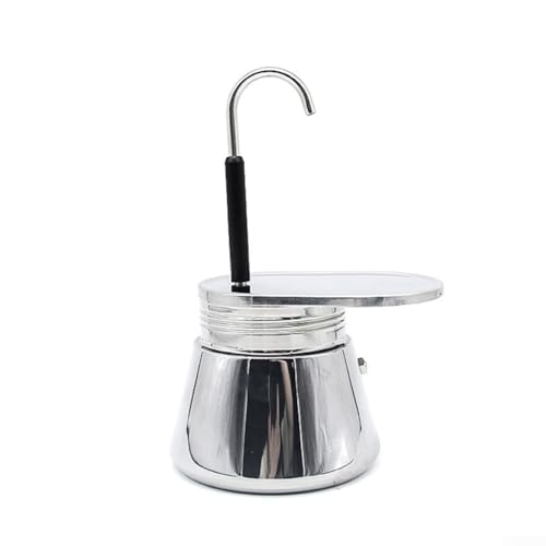 Prepara la taza perfecta de espresso con una cafetera Moka Pot de acero inoxidable de 50 ml hoy