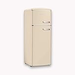 Severin RKG 8903 Retrò - Frigorifero Doppia Porta, 206 Litri, Statico, colore Crema, Aperura Porta a Sinistra