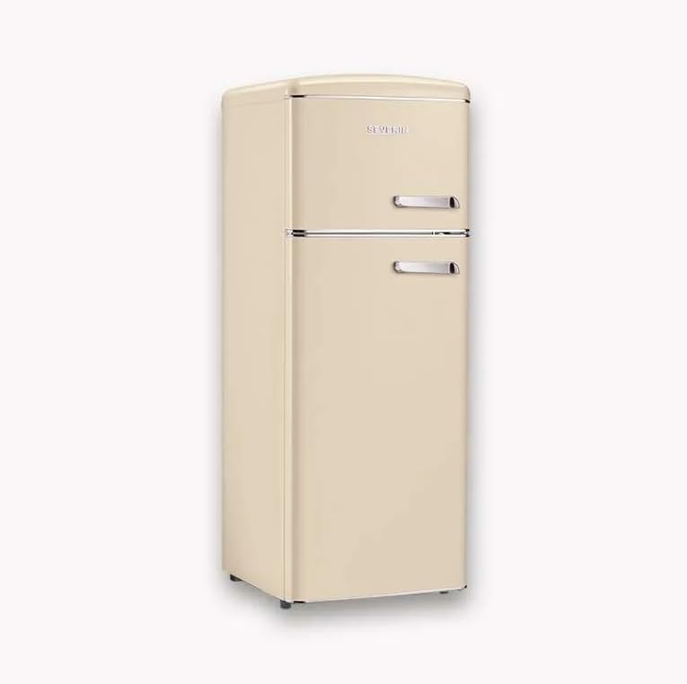 frigorifero a due porte laterali 206 litri color crema statik