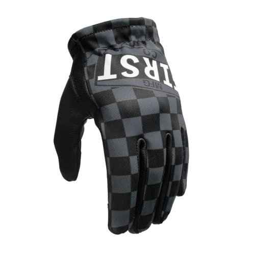 First Mfg Co Clutch Gloves: Unlined Short Cuff MC Gloves with Full Leather Palm, Stretch Polyester Outer, Fun Patterns.