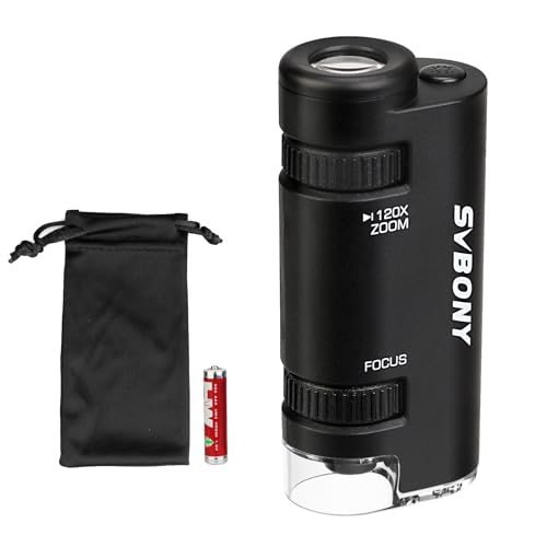 Svbony SV603 Microscope Portable avec Lumière LED,...