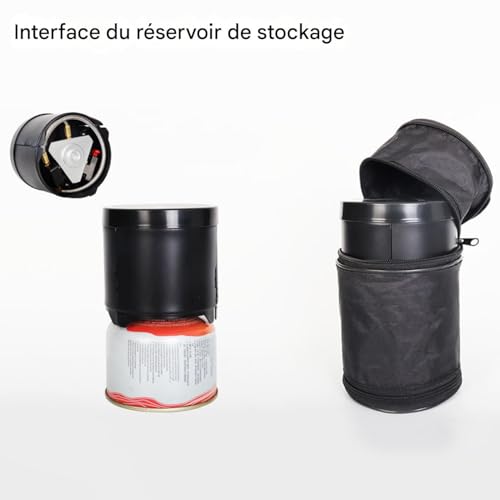 Réchaud Portable 5000W Anti-Vent avec Céramique Résistante à la Chaleur - 5