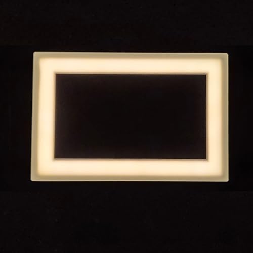 Image of LUMENGY Solar Paver Light 4x8 inch (3.93x7.87), Stainless Steel with Tempered Glass, 2700K Warm White Glare-Free Lighting for Driveways, Walkways and Patios, IP67 Waterproof, Drive-Over Rated
