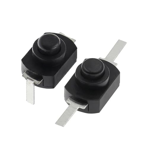 Miniinterruptor 12x8mm con autobloqueo de alta precision para linternas electricas 10 uds 5