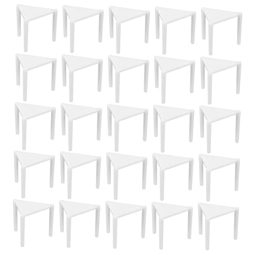 CIYODO Pizza Tripod Stack Holder 100pcs Plastic Pizza Rack for Display and Saving Space in Kitchen