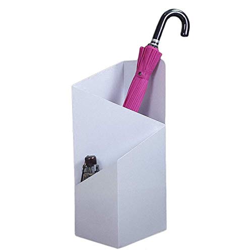 Support pour parapluies en métal blanc pour une entrée de maison toujours propre et rangée