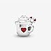 Pandora Jewelry Warm Cocoa Sterling Silver Charm, No Gift Box