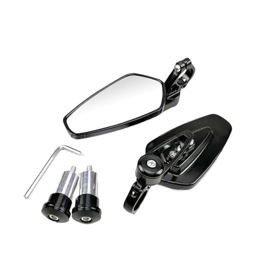 Espejo retrovisor de 22mm para manillar de motocicleta CNC universal en aluminio