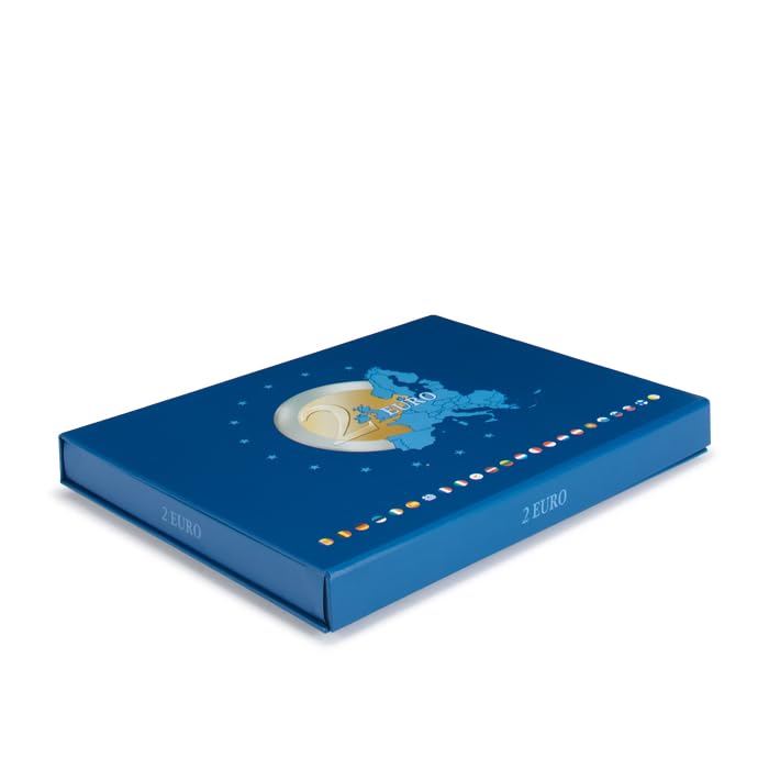Leuchtturm – Cassette à Monnaie Presso – 168 Pièces De 2€ – 4 Plateaux – Fermeture Magnétique