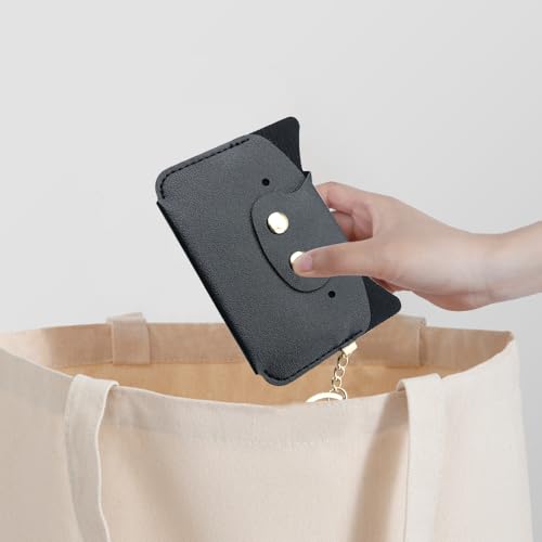 Cute Pig Coin Purse and Card Holder,Exquisite Coin Bag Small Storage Bag for Lipsticks, Coin, Cards, Cash,Cute Fashion Accessory(Black)4