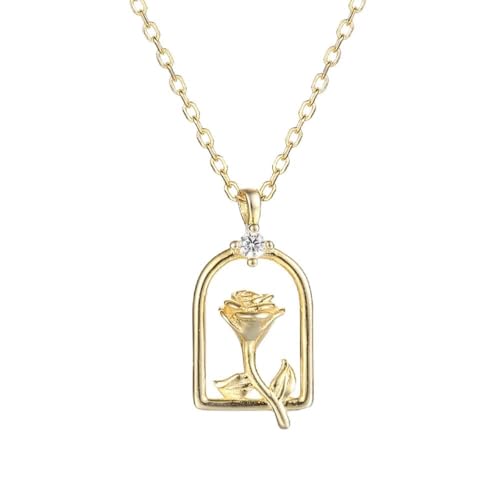 Collier panier de roses pour femmes aux finitions délicates