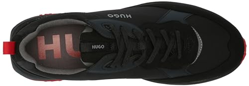 Image of HUGO Mens Running Style Mix Material Sneakers