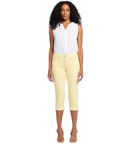 NYDJ Marilyn Crop Cuff Jeans Für Damen – Klassische Straight-Leg Mit Bündchen, 53,3 Cm Schrittlänge