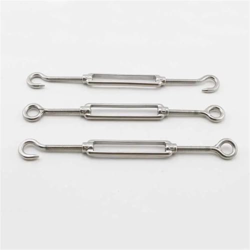 Turnbuckle 1Pcs Turnbuckle M4 M5 M6 Stainless Steel Adjust Chain Rigging Hooks & Eye Wire Rope Tension Device Line for Wire Rope Tension(M6,CC Type) miniatura 3